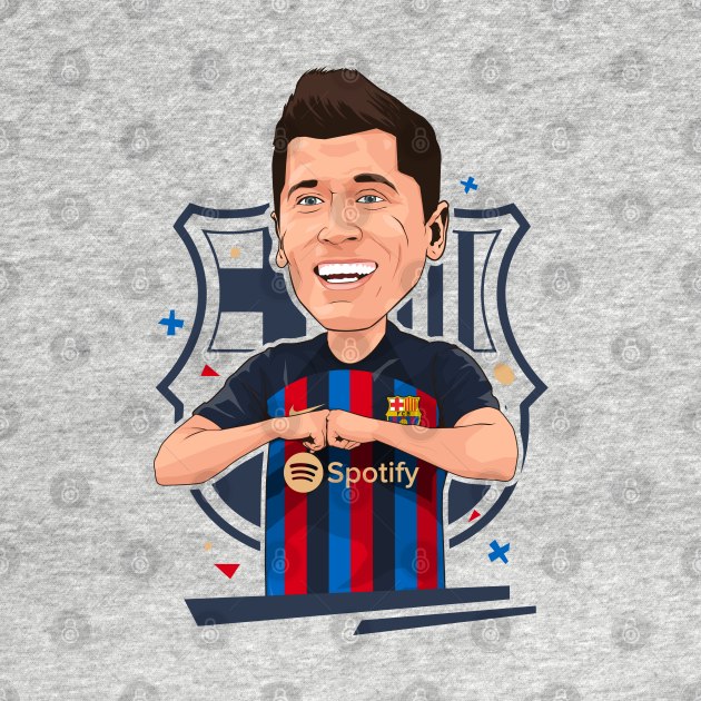 Lewandowski Barcelona by portraiteam